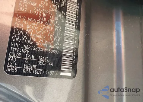 2023 Nissan Rogue Sv Intelligent Awd z USA, uszkodzony, nr VIN JN8BT3BBXPW460892